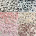 50Pcs Vintage 3D Rose Flowers Nail Art Jewelry Decoration (New)