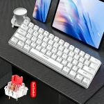 Gaming Keyboard White Mechanical Game USB Keyboards 06 Mini (New)