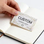 200/500/1000pcs Customizable Cards Personalized Business Cards with Acrylic Storage (New)