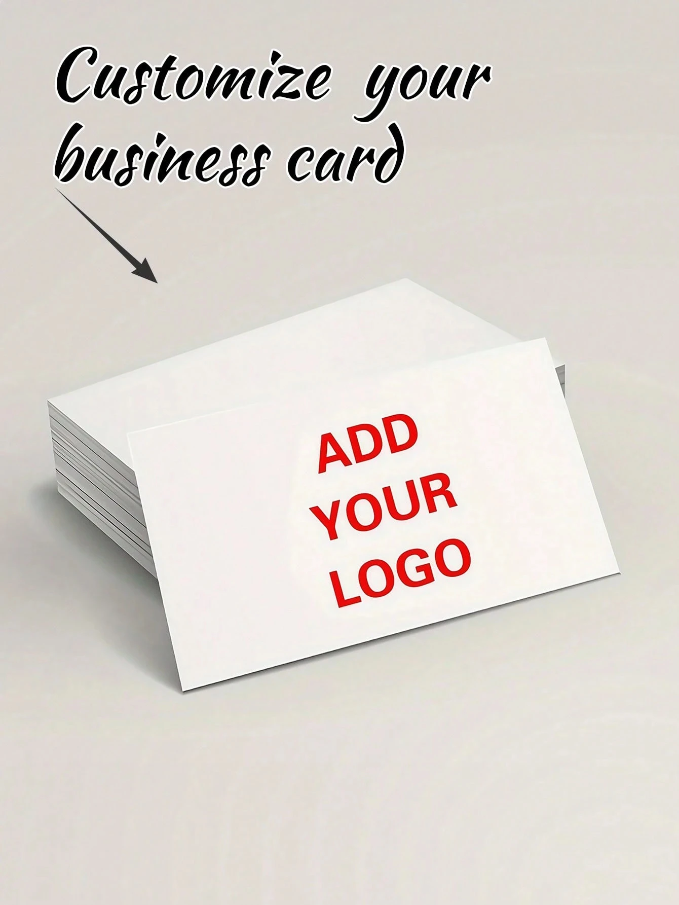 Sde21557c1ba845419cd3e367bf9d2930s.webp 200pcs Custom Matte Paper Cards Logo Pictures Personalized Business (New) - Image 1