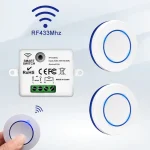 RF 433MHz Wireless Light Switch 220V 110V 10A Relay (New)