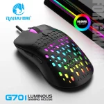 RAIKU G701 Wired 6 Keys Mouse Colorful Lighting Gaming (New)