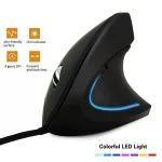 Wired Right Hand Vertical RGB Mouse Ergonomic Gaming Mouse (New)