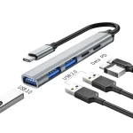 5 in 1 Ultra Slim Type C USB Hub (New)