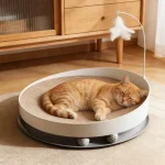 3in1 Round Cat Scratcher Bed WearResistant NoDebris Claw Grinding (New)