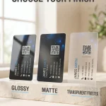 Custom PVC Business Cards Personalized Logo Photo Text QR (New)
