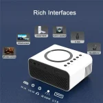 T81C! WiFi Mini Projector YT300 LED Projector 320X240 Portable (New)