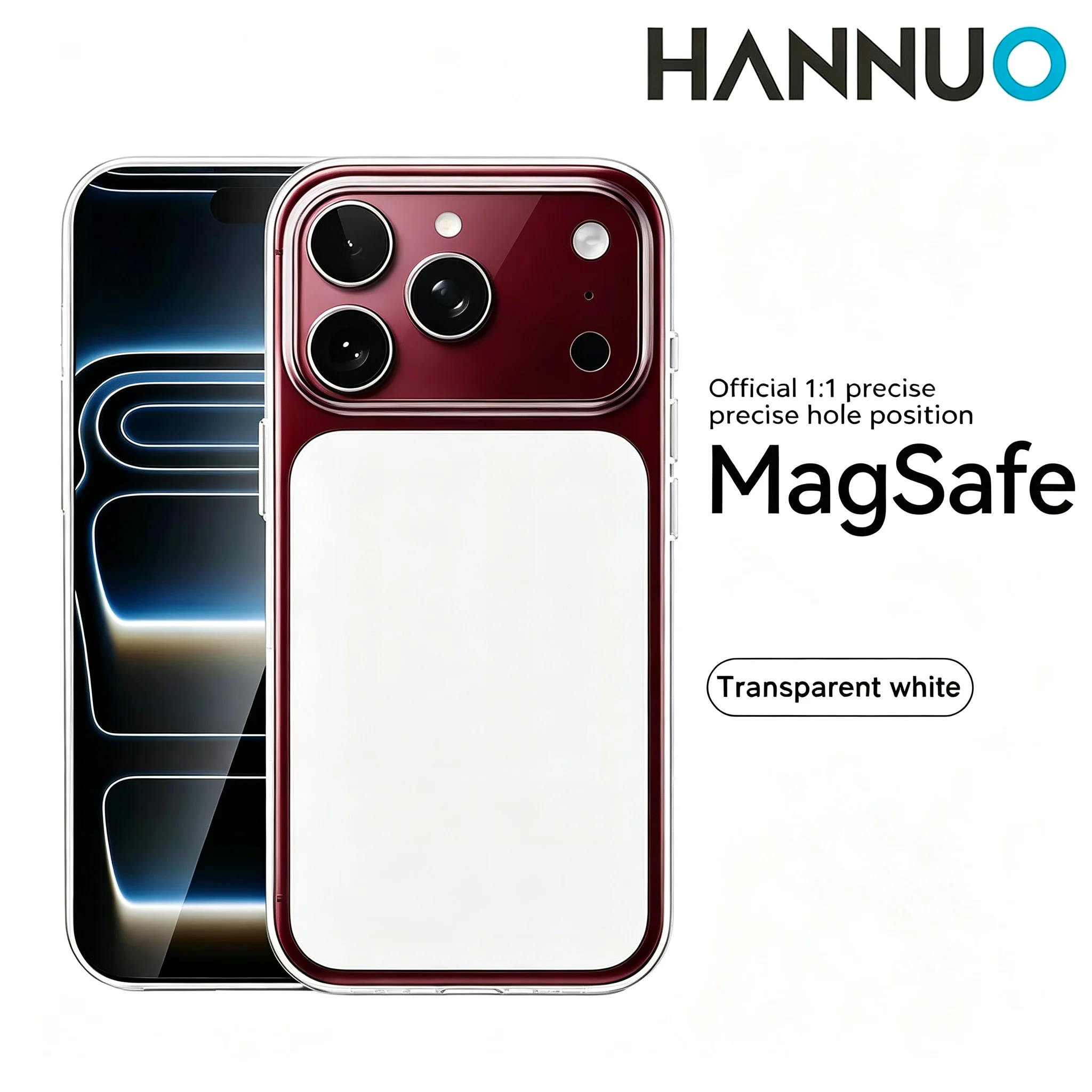 Sef7a78c3e3bf41569f1b97587e5edd19q.webp HANNUO Magnetic Case iPhone 18 Pro MAX Cases 17 Pro MAX Shockproof Cover Thin Cover Anti Yellow Cover Wireless Charger (New) - Image 1
