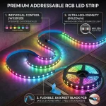 WS2812B 5050 RGB IC Smart LED Strip Individually Addressable (New)