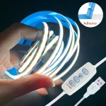5V COB LED Strip Lights 3key Dimmable Flexible Tape (New)
