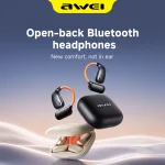 AWEI Wireless Open Ear Earbuds Bluetooth 6 Glow Sports (New)