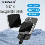 Magnetic USB C Hub TypeC Multiport Adapter Docking Station (New)