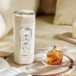 Electric Kettle, 650ml Portable Heating Cup, Car & Home Auto Shut-off, 4 Temp Settings 12V/24V/220V (New)