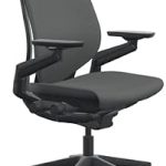 Steelcase Gesture Office Chair Cogent: Connect Graphite Fabric Medium Seat Height Shell Back Black on Black Frame Lu (New)
