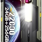 Ulefone Armor 24 22000mAh Mega Battery Unlocked Rugged Phone Camping Light 24GB RAM +256GB ROM 6.78" FHD+120Hz Screen 64M (New)