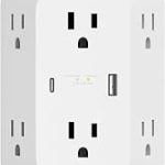 Belkin 6-Outlet Surge Protector Power Strip 1680J with USB A USB C Ports USB-C Power Delivery ETL listed wall mount (New)
