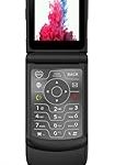 V3 4G LTE Flip Phone Android 11 Go Dual Screens 2.4” + 1.2” 2GB RAM 16GB Storage USB-C Removable Battery Wi-Fi Blu (New)