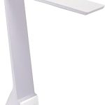 Bostitch Office KT-VLED1810-WHITE Powered Rechargeable Battery LED Desk Lamp 3 Color Temperatures Flip Open White (New)
