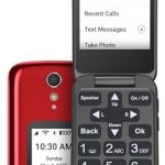 LIVELY Jitterbug Flip Cell Phone for Seniors Flip2 Red Simple Flip Phone for Seniors with No SIM Needed Requires an Acti (New)