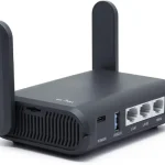 GLiNet GL-AXT1800 Slate AX Pocket-Sized Wi-Fi 6 Travel Router with VPN Dual-band Wi-Fi 6 speeds up to 1800 Mbps MU-MIM (New)