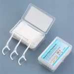 50pcs Dental Floss Flosser Picks Toothpicks Teeth Stick Tooth Cleaning Interdental Brush Dental Floss Pick Oral Hygiene Care (New)