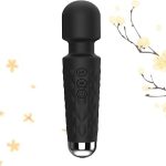 BLIKECH 10 Modes Quiet Waterproof Tool Powerful Mini Stick for Women Pleasure Silicone Material Wrap Handheld Travel Pock (New)