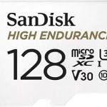 SANDISK 128GB High Endurance Video microSDXC Card with Adapter for dash cam and home monitoring systems C10 U3 V30 4K (New)