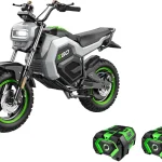 EGO POWER Battery Powered Electric Mini Bike 28 MPH Includes 2 56V 75Ah Batteries and Charger - MB1005-2 (New)