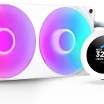 NZXT Kraken Plus 240 RGB - 240mm AIO CPU Cooler LCD - White 240mm RGB AIO with customizable LCD F240 RGB Core fan and (New)