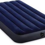 Intex 64757E Dura-Beam Standard Downy Air Mattress: Fiber-Tech Twin Size 10in Bed Height 300lb Weight Capacity Pum (New)