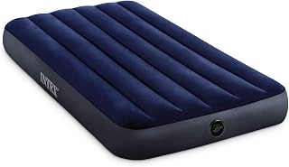 512qT8VH7gL._AC_UL320_ Intex 64757E Dura-Beam Standard Downy Air Mattress: Fiber-Tech Twin Size 10in Bed Height 300lb Weight Capacity Pum (New) - Image 1