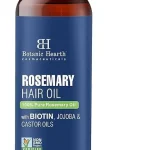 Botanic Hearth Rosemary Oil for Hair Growth - 67 Fl oz Enriched with Biotin Castor &amp Jojoba Hair Relaxers &amp Dry Scal (New)