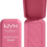 NYX PROFESSIONAL MAKEUP Buttermelt Powder Blush Fade and Transfer-Resistant Blush Up to 12HR Make Up Wear Vegan Formula (New)