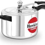 Hawkins Aluminium 5 Litre Classic Pressure Cooker Best Inner Lid Cooker Silver Cl50 (New)