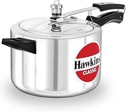519aOqUZ0pL._AC_UY218_ Hawkins Aluminium 5 Litre Classic Pressure Cooker Best Inner Lid Cooker Silver Cl50 (New) - Image 1