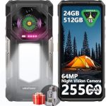 Ulefone Armor 33 25500mAh Battery 66W Rugged Phone Android 15 24GB+512GB 6.95" FHD 120Hz Screen 64MP Night Vision+50MP+5 (New)