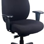 Tempur-Pedic 6400 Fabric Computer and Desk Chair with Swivel Base Black Lumbar Support 275 lb Weight Capacity Ideal f (New)