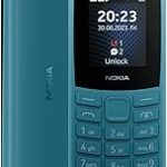 Nokia 105 4G Dual SIM GSM Unlocked Mobile Phone Volte Charcoal International Version Not for AT&T/Cricket/Veri (New)
