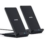 Anker 313 Qi-Certified 10W Max Wireless Charger Stand Fast Power for iPhone 15 / 14 / 13 / 12 / 11 / X Galaxy S23 / S2 (New)