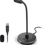 CMTECK USB Computer Microphone G009 Noise-Cancelling Recording Desktop Mic for PC/Laptop for Online Chatting Home Studi (New)