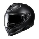 HJC i71 Solid Full Face Motorcycle Helmet with HJ-38 Pinlock Shield DOT Approved Semi Flat Black X-Large (New)