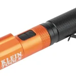 KLEIN TOOLS 56040 Rechargeable Magnetic LED Flashlight with Laser Pointer 350 Lumen Flashlight with Twist Focus and Las (New)