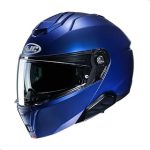 HJC i91 Solid Modular Motorcycle Helmet with HJ-33 Pinlock Shield DOT Approved Semi Flat Metallic Blue X-Large (New)
