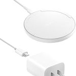 Belkin 15W Wireless Charging Pad Qi Charger with Power Adapter iPhone 16/15/14 AirPods Samsung Galaxy S25/S24 Pixel (New)