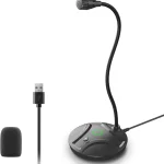 CMOCIIY Plug &amp Play USB Computer Microphone Flexible Gooseneck &amp Mute Button LED   Desktop Microphone for Gaming YouTub (New)