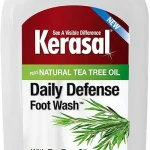 Kerasal Daily Defense Foot Wash Cleanser 12 oz Daily foot cleanser with tea tree oil washes away odor and impurities t (New)