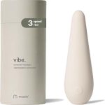 Maude Vibe Clitoral Massager Stimulator Silicone Grey Flutter Tip 3-Speed Discreet External Stimulator W (New)