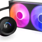 NZXT Kraken Plus 240 RGB - 240mm AIO CPU Cooler LCD - Black 240mm RGB AIO with customizable LCD F240 RGB Core fan and (New)