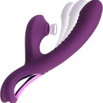 Tracy's Dog Come-Hither Sucking Rabbit Toys for Women Flexible G-spot clitoral dual stimulator co (New)