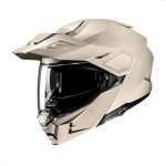HJC i80 Solid Modular Motorcycle Helmet with HJ-44 Pin-lock Shield DOT Approved Semi Flat Sand Beige Medium (New)